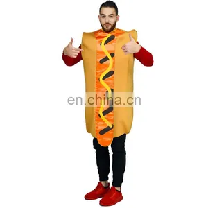 Funny Halloween Carnival Party Food Series Costume Hot Dog Design thumbnail-2