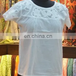 LADIES COTTON SUMMER BLOUSE thumbnail-2