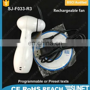 SUNJET 2018 Eco-friendly Flashing Cooling LED Fan Rechargeable thumbnail-6
