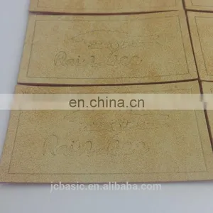 Jeans pu Patch Custom Embossing Logo Leather Labels for Bags/hat thumbnail-1