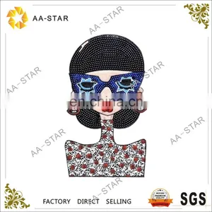 A Beautiful Lady Custom Wholesale Sequin Applique for Clothing thumbnail-1