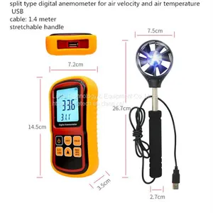LF191 Digital Anemometer Air Speed Meter With Stretchable Handle thumbnail-2
