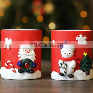Cute Hand Made Polymer Clay Character Pen Organizer/Holder - Great for Christmas Stock Gift thumbnail-1