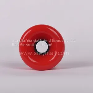 pu Wheels for Skate Board 75*51 Round PU Wheels Red pu Wheels for Skateboard Supplier thumbnail-3