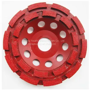 Double Row Segment Diamond Grinding Cup Wheel for Concrete Grinding thumbnail-1