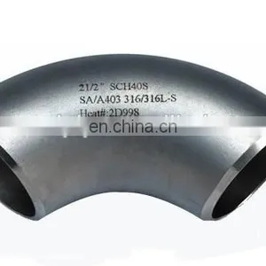 Pipe Fitting 316 304 Stainless Steel Elbow Type 45 and 90 Degree thumbnail-3