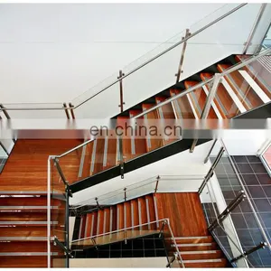 Design Fashion Stair Glass Stainless Steel Railing thumbnail-1