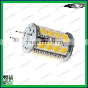 Bi-pin G4 Tower Type 30 LEDs SMD 5050 LED Bulbs Warm White 12V DC thumbnail-4