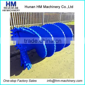 Double Cut Single Carry Flat Rock Auger For Bauer Rotary Drilling Rig thumbnail-1
