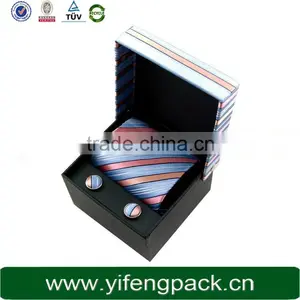 High Quality Elegant Paper Cufflink Box Color and Size Customized thumbnail-3
