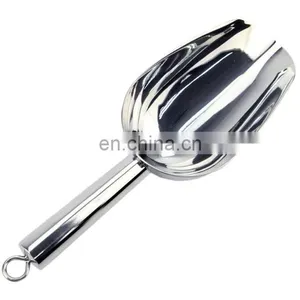 Bar Serving Ice Bucket Scoop, Coffee Bean Shovel Stainless Steel Ice Scoop thumbnail-1