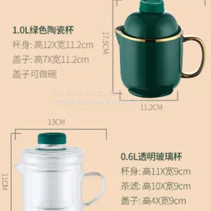 Multifunctional Household Health Cup Office Ceramic Glass Flower Tea Electric Stewed Cup Wechat:13510231336 thumbnail-2