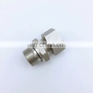 JIC 1/4 3/8 G1 Unf Thread Hydraulic Pipe Adapter Straight Threaded Male Stainless Steel Valve Adapter thumbnail-4