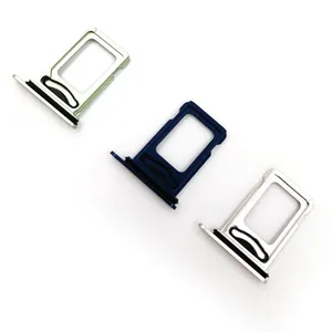 Mobile Phone Sim Cards For IPhone 12 Dual Sim Card Tray Slot Holder Adapter Cell Phone Spare Parts thumbnail-4