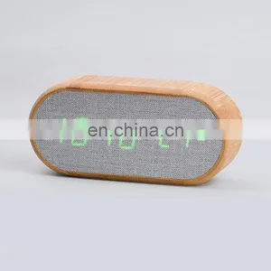 Creative Grandpa Men Mobile Bamboo Gift Table Small Digital Alarm Chime Clock Manufacturer for Living Room thumbnail-3
