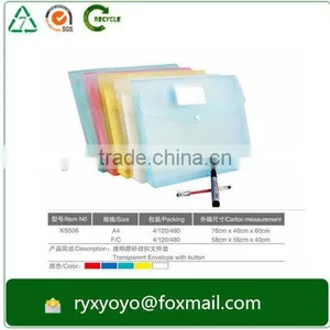 High Quality pp Clear Hard Plastic Document Box With Elastic Bands thumbnail-3