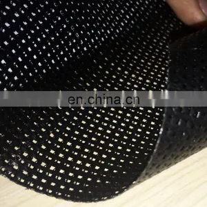 9*9 PVC Coated Fabric Mesh Tarps Black Sunblock Mesh Tarp for Fence Backyards Construction thumbnail-5