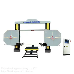 Hualong Machinery HLSJ-2000 5 Axis CNC Bridge Single Mono Wire Saw Stone Cutting Machine for Granite Marble Shaping thumbnail-2