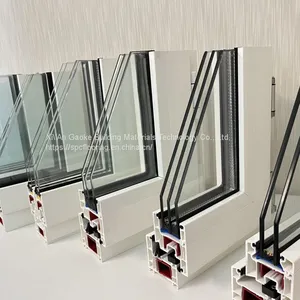 GKBM 80 Series White UPVC Sliding Window Door Profile thumbnail-3