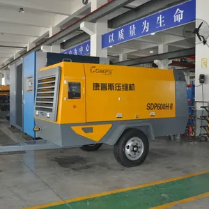 Portable Diesel Air Compressor Industrial Screw Air Compressor Machine for Mining thumbnail-3
