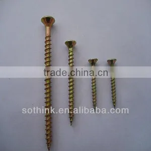 Yellow Zinc Plated CSK Chipboard Screws on Sale thumbnail-1