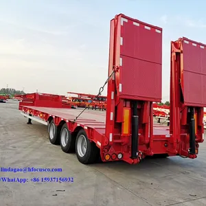 Semi Low Bed Trailer-manufacture,factory,supplier From China,Extendable Low-bed Semi-trailer thumbnail-1