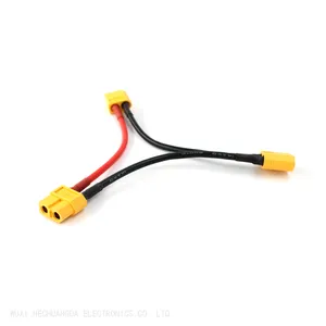 XT60 Series Parallel Battery Connector Cable Dual Extension Y Splitter Silicone Wire Xt90 Xt60 Xt30 y Cable thumbnail-1