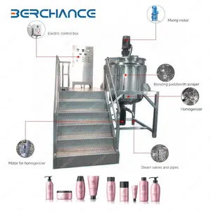 Vacuum Emulsifying Liquid Wash Mixer for Cosmetic and Cleaning Products thumbnail-1