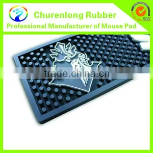 3D Custom Emdossed Logo Soft Pvc Bar Runner/bar Drink Rail Mat thumbnail-6