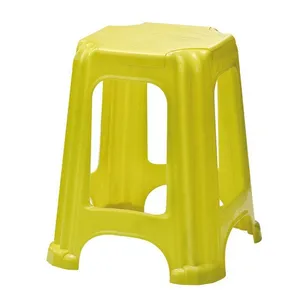 High-Strength Plastic Stool Chair Injection Mold Durable Household Tall Stool Mould thumbnail-4