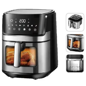 Air Fryer Large Capacity/15L Household Multifunctional Visual/baking Integrated Electric Oven Stainless Steel Oven（Wechat:13510231336） thumbnail-2