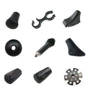 Hiking Pole Tips Hiking Accessories - Cane Rubber Tips Replacement Hiking Stick Grip Replacement Walking Cane Tips Hiking Poles for Hiking Gear thumbnail-4