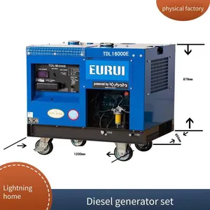 Imported Japanese Zeteng 5.5/8kva Diesel Generator Set, Silent, Rainproof, Portable for Home Use, Single-phase Electric Start thumbnail-3