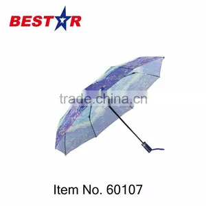 ISO9001 Factory High Quality 3 Folding Umbrella thumbnail-1