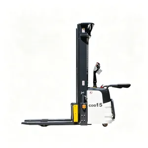 Sit Down New Forklift 1.5 Ton 4.5m Portable Small Mini Hydraulic Triple Mast Pallet Electric Stacker thumbnail-5