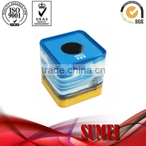 Square Tin Box Tissue Box thumbnail-1