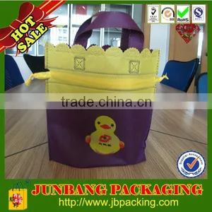 Promotional Non Woven Tote Shopper Bag ,Drawstring Lantern Gift Bags China Supplier thumbnail-1