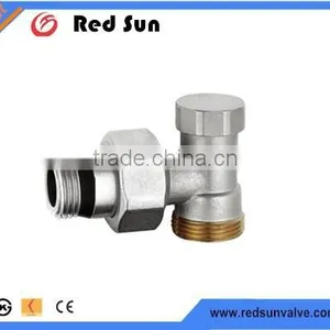 HR5130 Brass Drain Angle Chrome Radiation Valve thumbnail-1