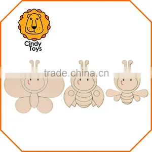 DIY Wooden Decoration Craft Funny Little Insects 6 Pcs for Kids in Spring thumbnail-4