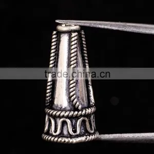 925 Solid Sterling Silver Cone Cap Shape Wholesale Beads thumbnail-1