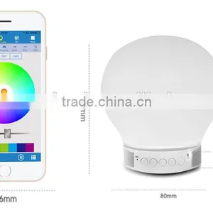 Intelligent Wireless 4.0 Bluetooth Speaker LED Lamp Speaker With Touch Sensor Comfortable Light Perfect Sound Quality Extraordin thumbnail-4