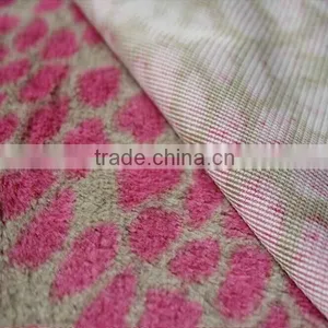 100% Polyester Printed Fake Plush Fabric Textile thumbnail-2