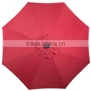 Multifunction Patio 9 ft Round Aluminum Solar Powered 24 Garden Outdoor Light Led Umbrella thumbnail-4