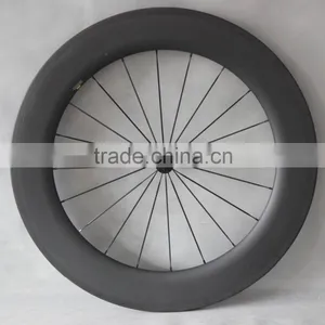Carbon Bicycle Wheelset 86mm Clincher Road Bike Wheels 27mm Width W56C thumbnail-3