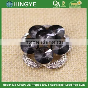 Hot Sale Large Size Grey Crystal Rhinestone Button 15777 thumbnail-5
