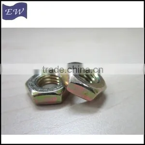 Hex Thin Nuts Steel M10X1,yellow Zinc Plate thumbnail-4