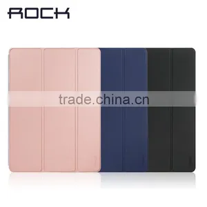 Rock Phantom Series Two-sided Triple Folding Intelligent Flip PU Leather TPU Back Cover Case For IPad Pro 12.9" TB-0070 thumbnail-1