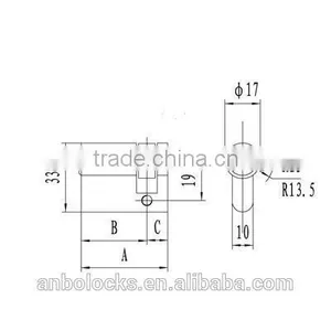 Sliding Bathroom Door Lock With Half Cylinder for Emergency thumbnail-2