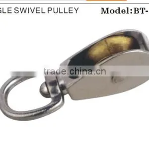 ZINC PLATED 58.5mm SINGLE WHEEL PULLEY thumbnail-1