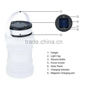 100 Lumen 3 LED Solar Camping Lantern With Collapsible Bottle Supplier's Choice thumbnail-2